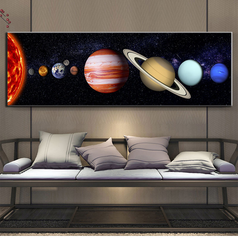 Cosmic Odyssey: Exoplanet Galaxy Universe Wall Poster