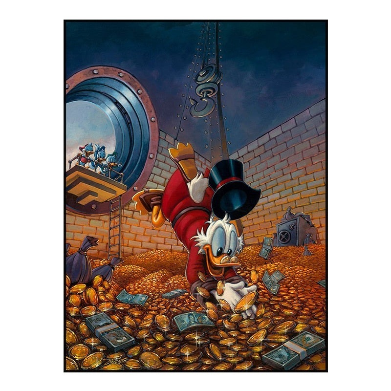 Disney's Donald Duck: Money-Loving Cartoon Star Poster