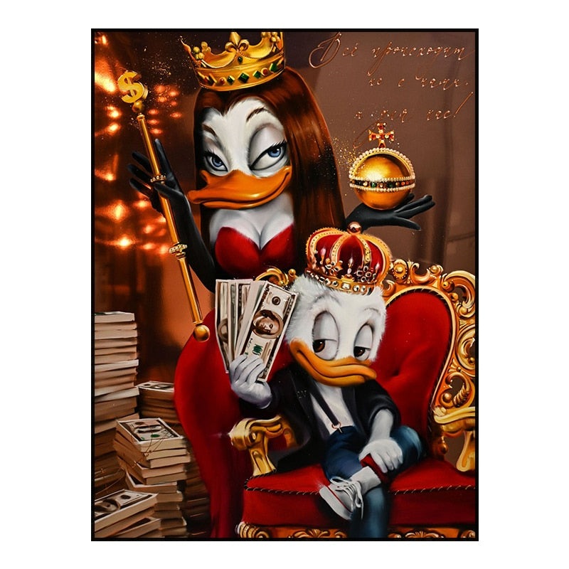 Disney's Donald Duck: Money-Loving Cartoon Star Poster