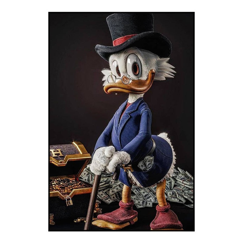 Disney's Donald Duck: Money-Loving Cartoon Star Poster