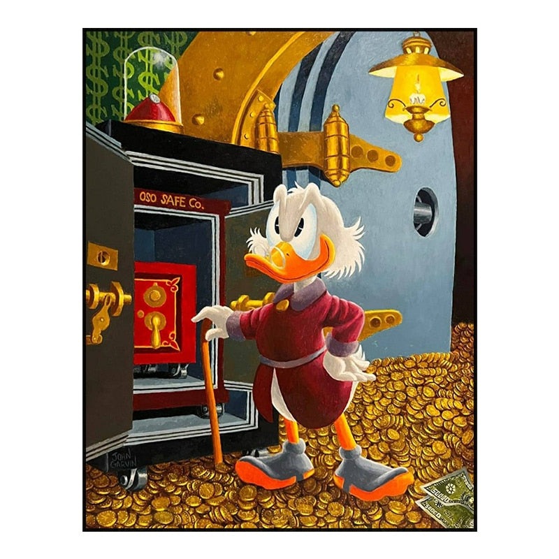 Disney's Donald Duck: Money-Loving Cartoon Star Poster