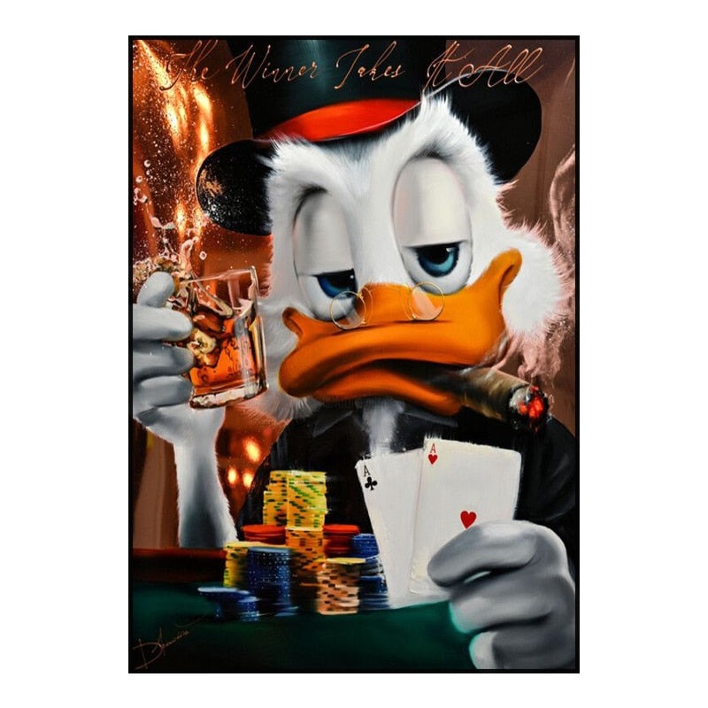 Disney's Donald Duck: Money-Loving Cartoon Star Poster