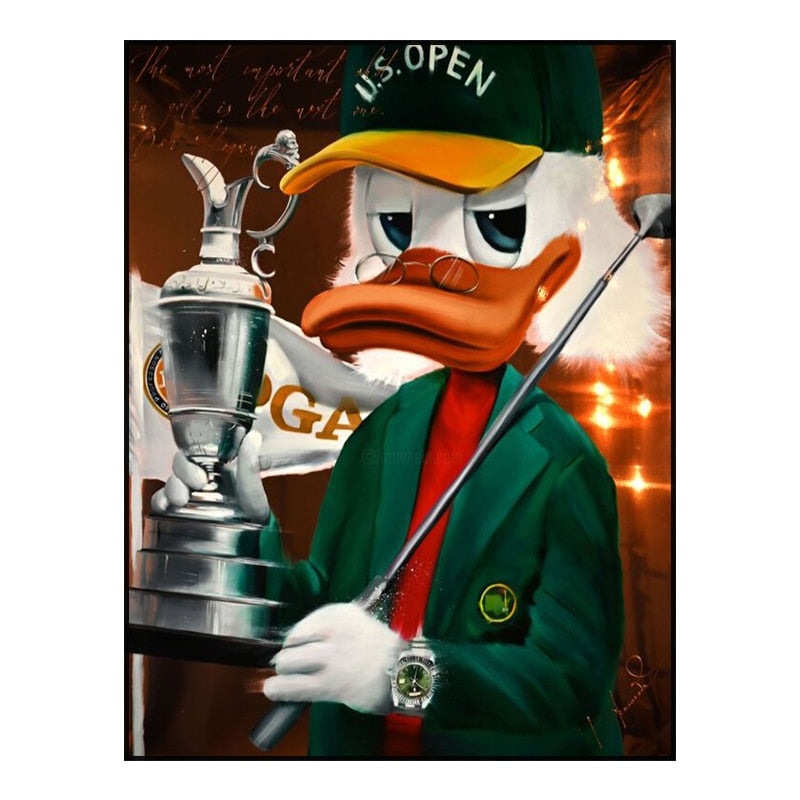 Disney's Donald Duck: Money-Loving Cartoon Star Poster