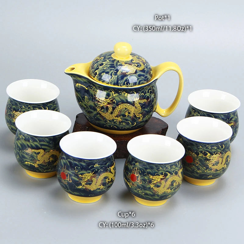 Automatic Kungfu Tea Set Household Simple pot cup Ceramic