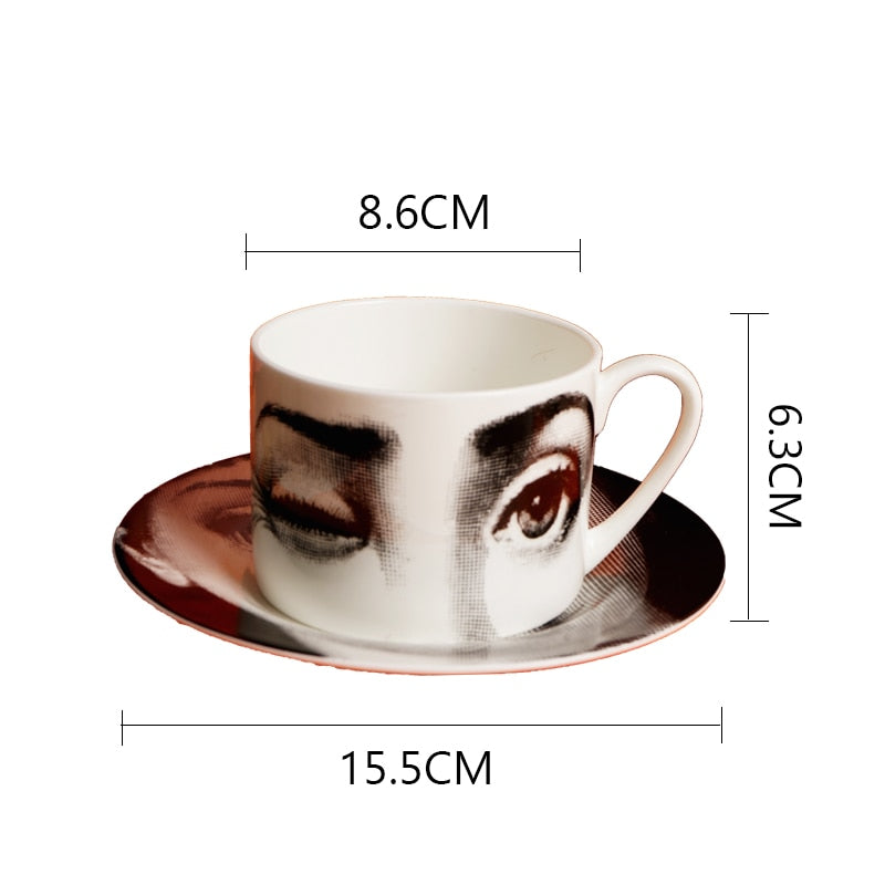 Unique Elegant Gold - Creative Coffee Cup and Saucer Set