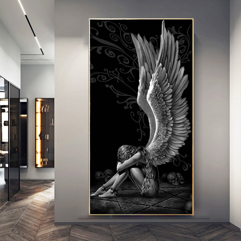 Wings of Dichotomy: Devil or Angel Art Wall Poster