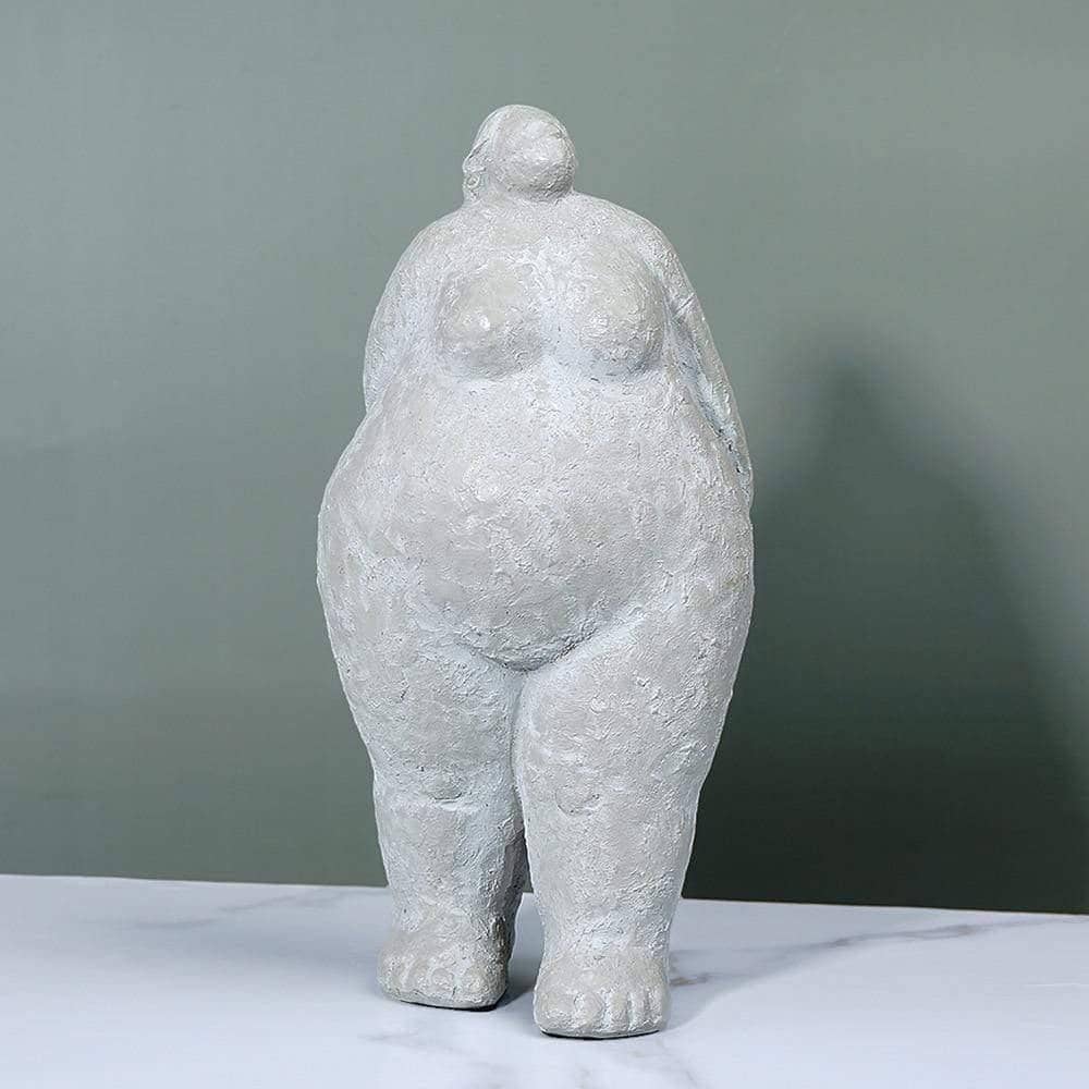 Abstract Plump Lady Figurines - Celebrate Body Positivity with Art Home Decor