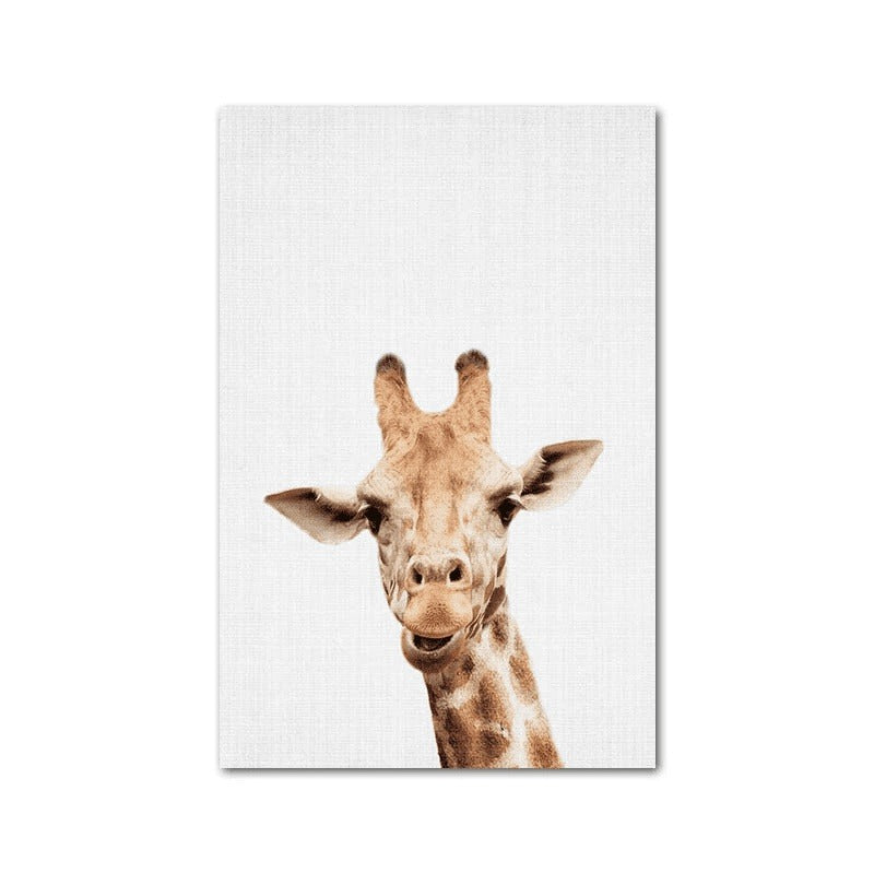 Animal Kingdom Delight: Playful Art for Kids' Rooms