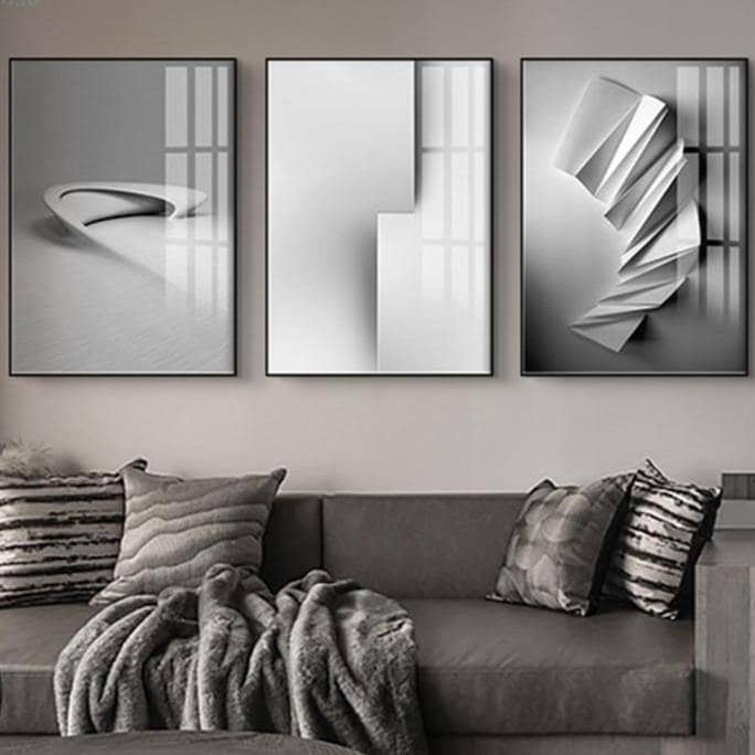 Bold Black & White Geometry: Artistic