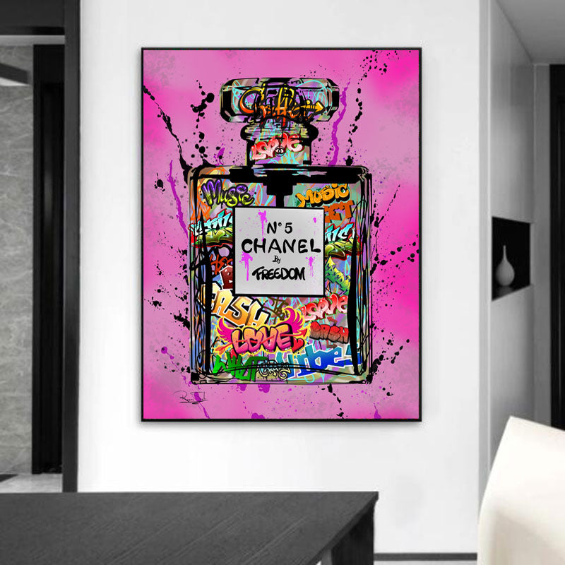 Captivating Fusion: Chanel No. 5 by Freedom Graffiti