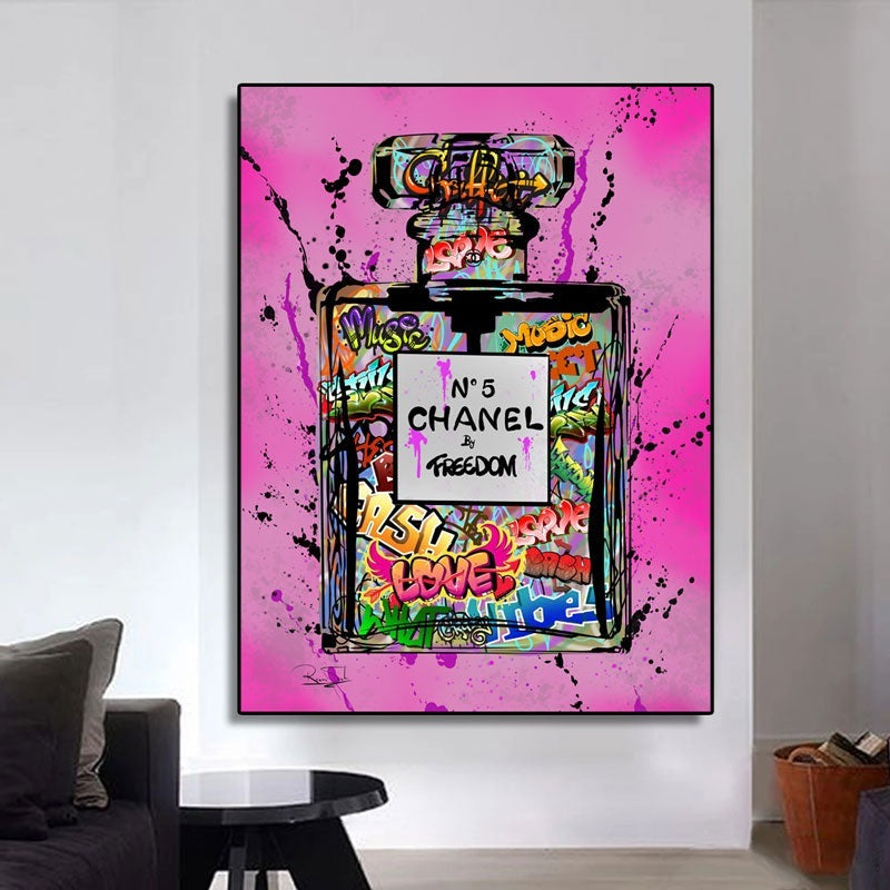 Captivating Fusion: Chanel No. 5 by Freedom Graffiti