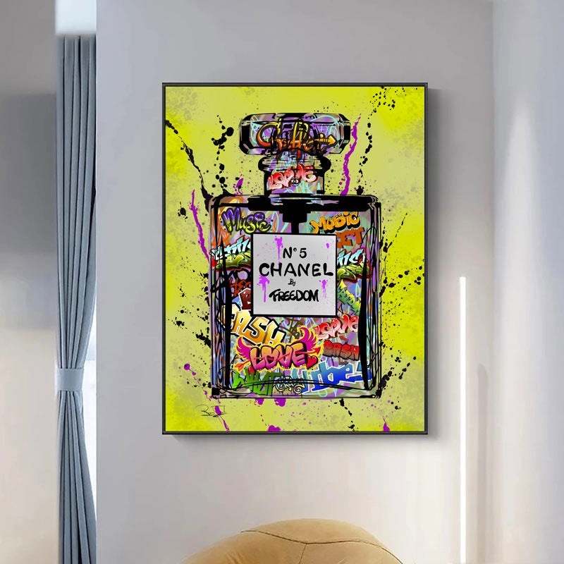 Captivating Fusion: Chanel No. 5 by Freedom Graffiti