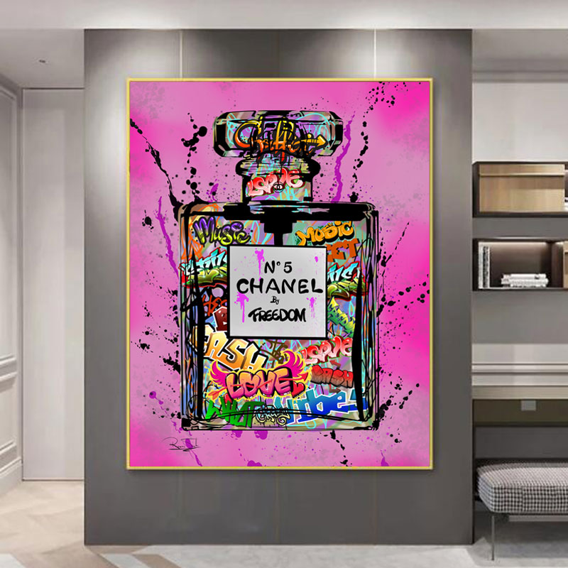 Captivating Fusion: Chanel No. 5 by Freedom Graffiti