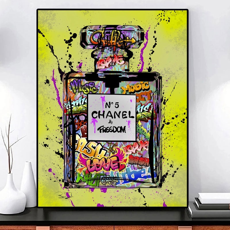 Captivating Fusion: Chanel No. 5 by Freedom Graffiti