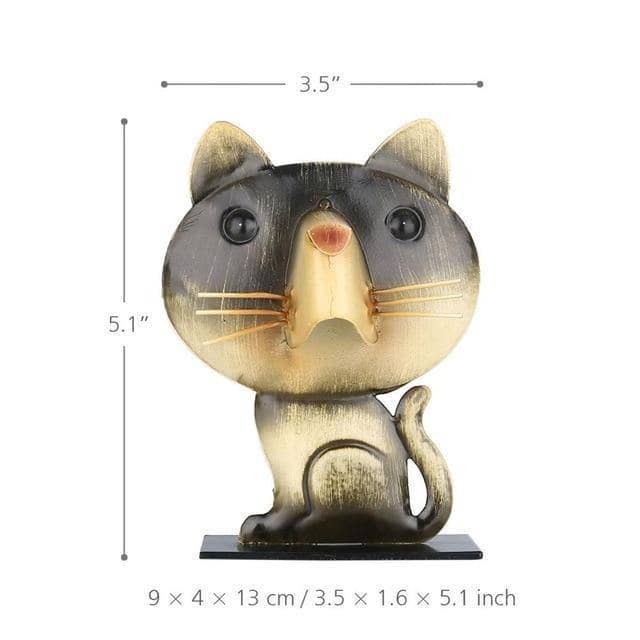 Cat Figurine Glasses Rack Holder Stand - Unique Home Decor for Wine Lovers