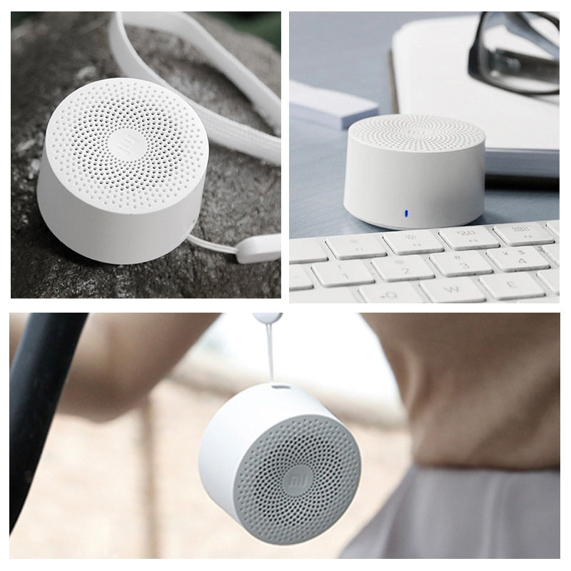 Compact Mi Bluetooth Stereo Bass Speaker - AI-Controlled Sound on the Go