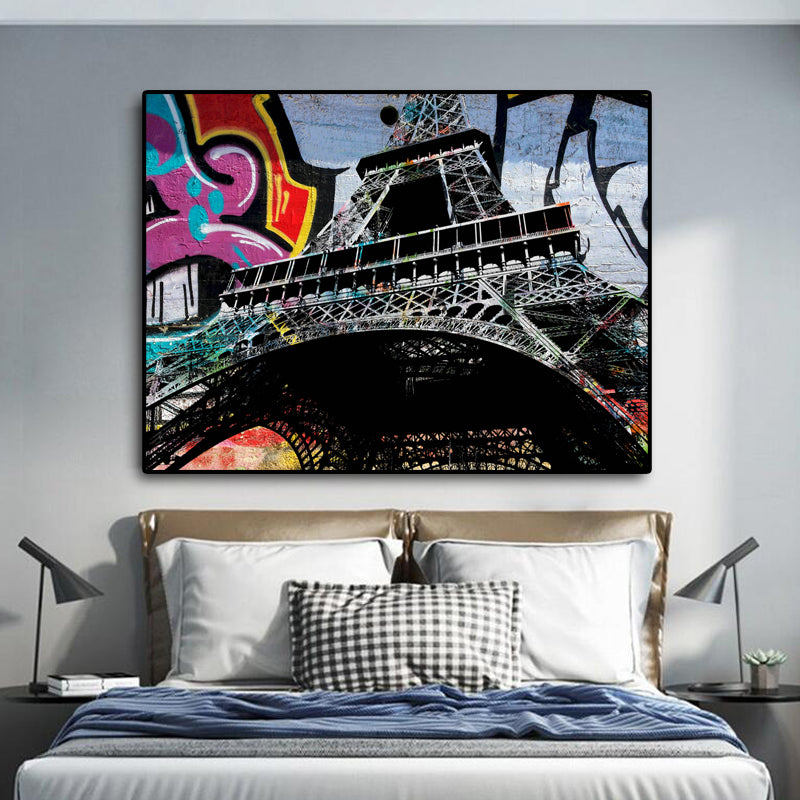 Contemporary Fusion: Eiffel Tower Graffiti by Stephen Chambers