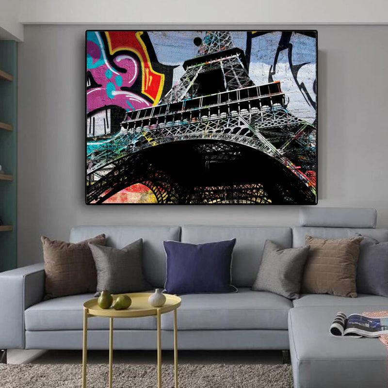 Contemporary Fusion: Eiffel Tower Graffiti by Stephen Chambers