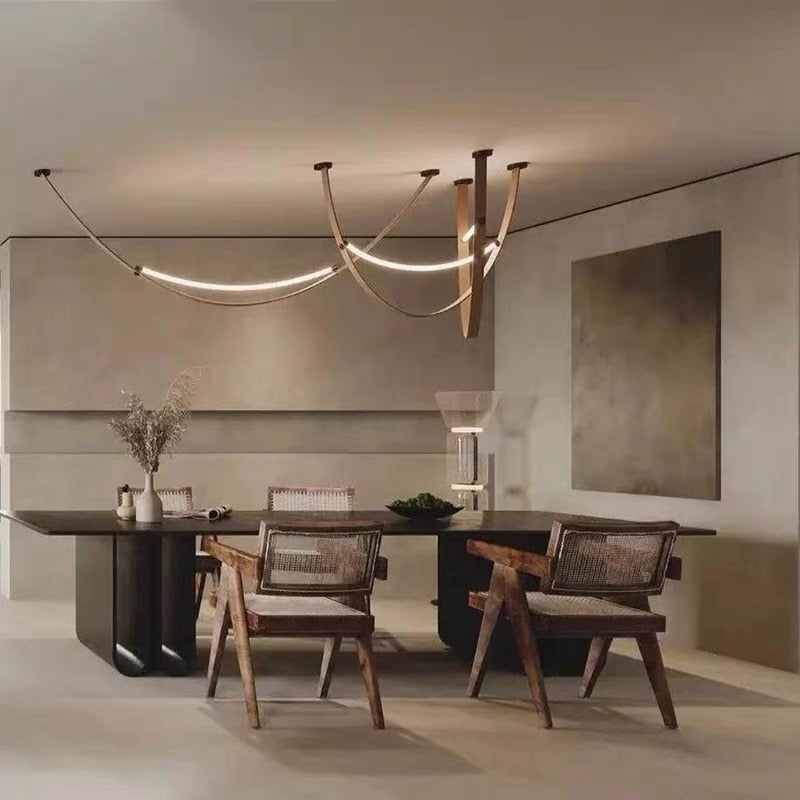 ED Belt Designer LED Ceiling Lamp: Modern Lighting with Flair