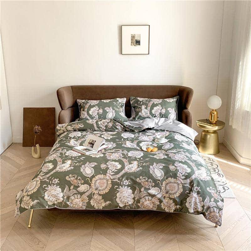 Egyptian Cotton Soft Bed Linen Flamingo Paisley Bedding Set - Comfortable and Chic