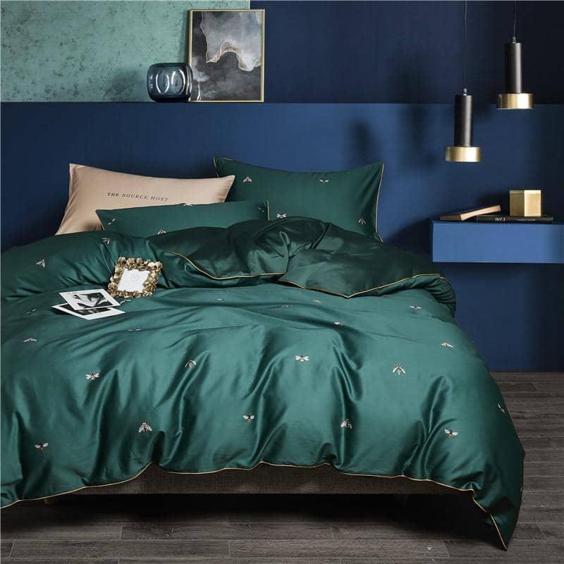 Egyptian Cotton Soft Bed Linen Flamingo Paisley Bedding Set - Comfortable and Chic