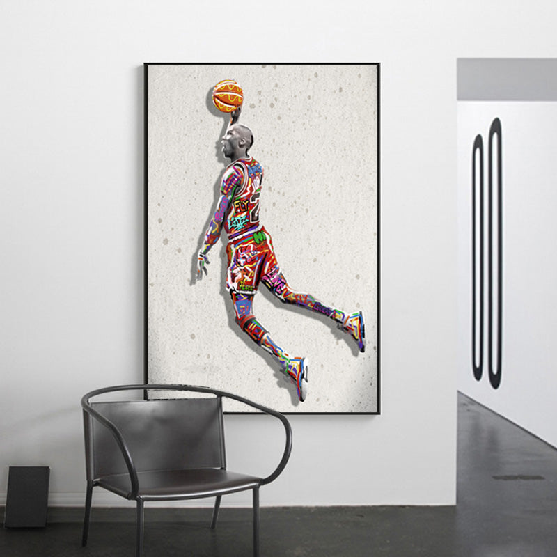 Electrifying Michael Jordan Dunk Graffiti: Soar with a Legend