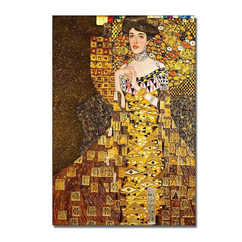 Ethereal Connections: Classic Gustav Klimt Family