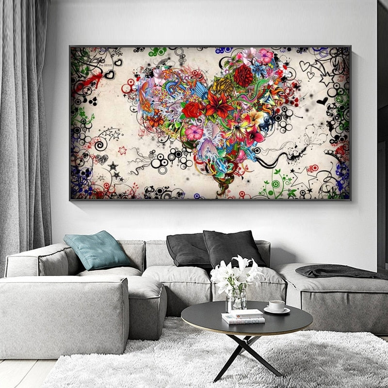 Flower Symphony: Abstract Floral Harmony