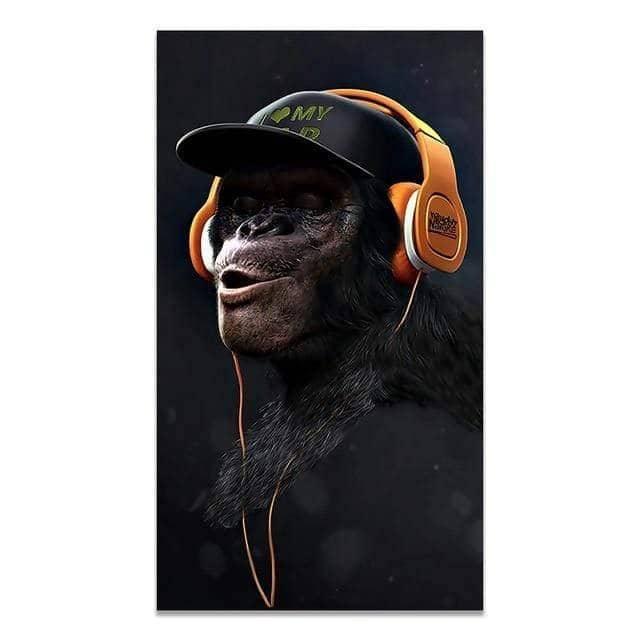 Funny Headphone Gorilla