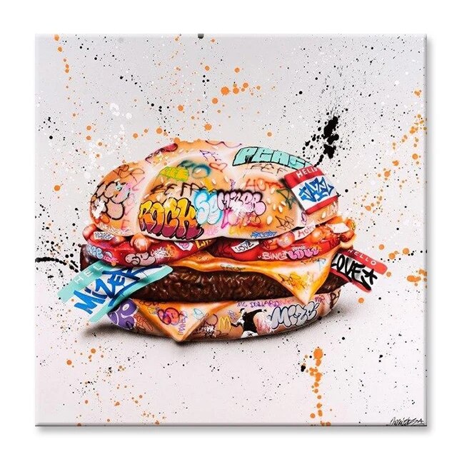 Gourmet Graffiti: Hamburger Delight Creative