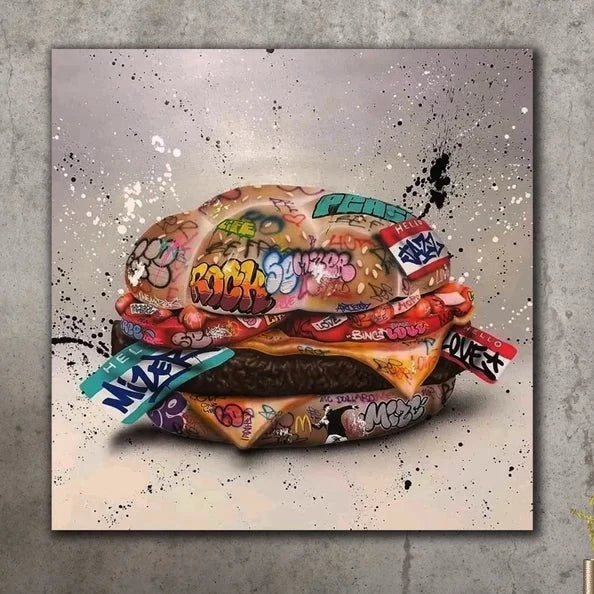 Gourmet Graffiti: Hamburger Delight Creative