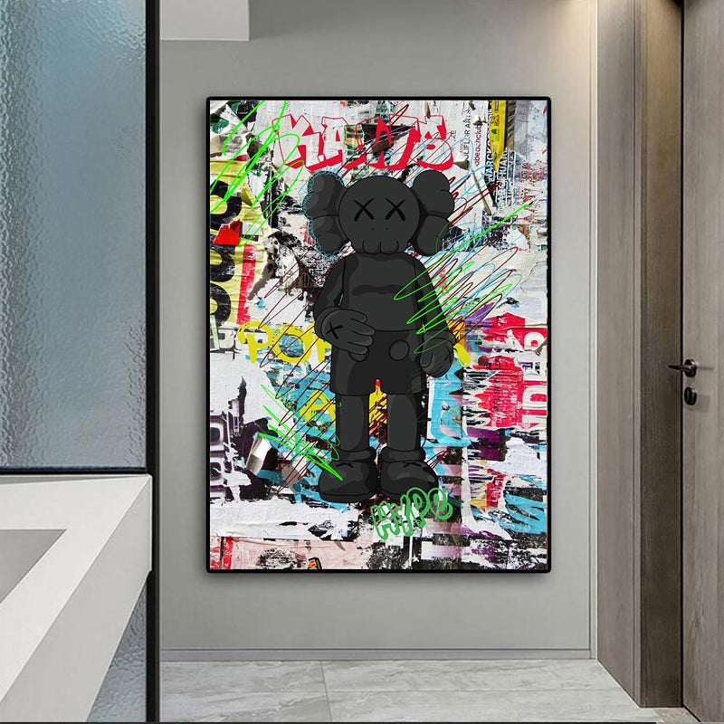 Graffiti Noir: Black KAWS XX Urban