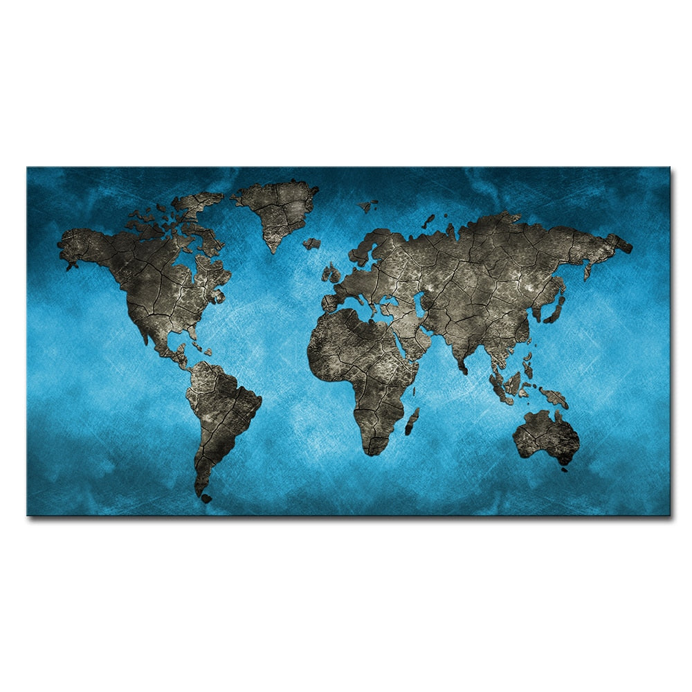 Journey of Exploration: Artistic World Map