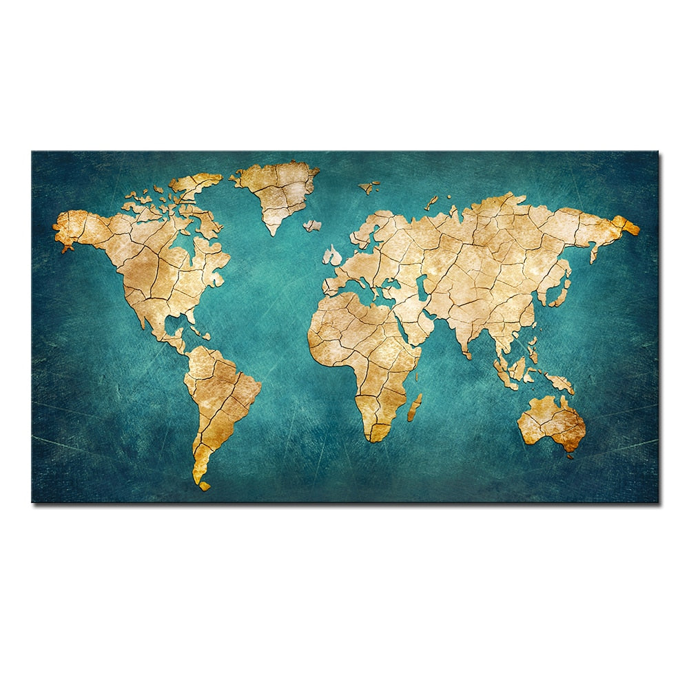 Journey of Exploration: Artistic World Map