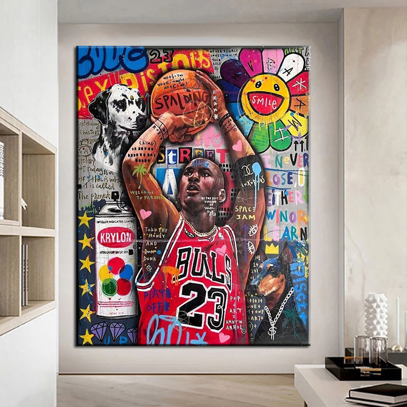 Legendary Michael Jordan Graffiti: Classic & Stylish