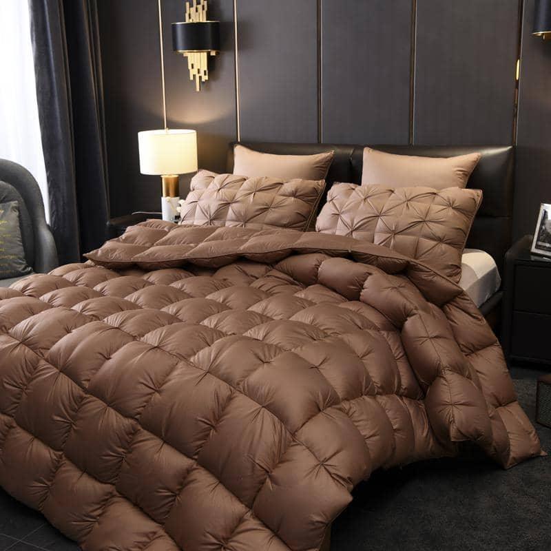 Luxurious 1000TC Goose Down Comforter Duvet - Queen/King Size Bedding