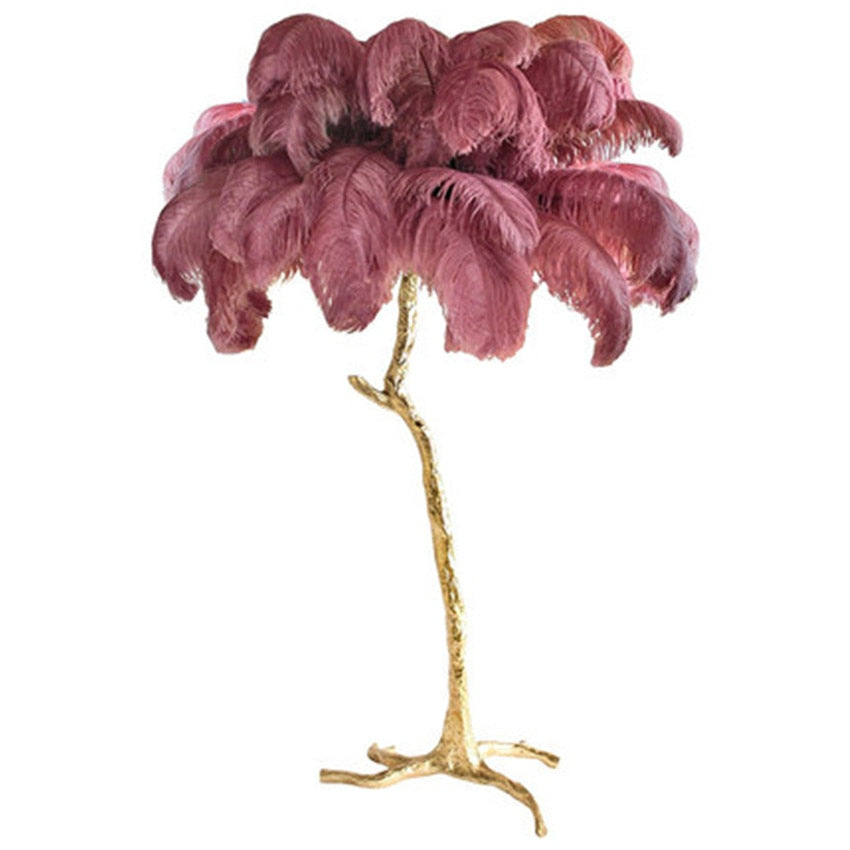 Ostrich Feather Lamp - Magical Warmth and Soft Glow for Comfort Style