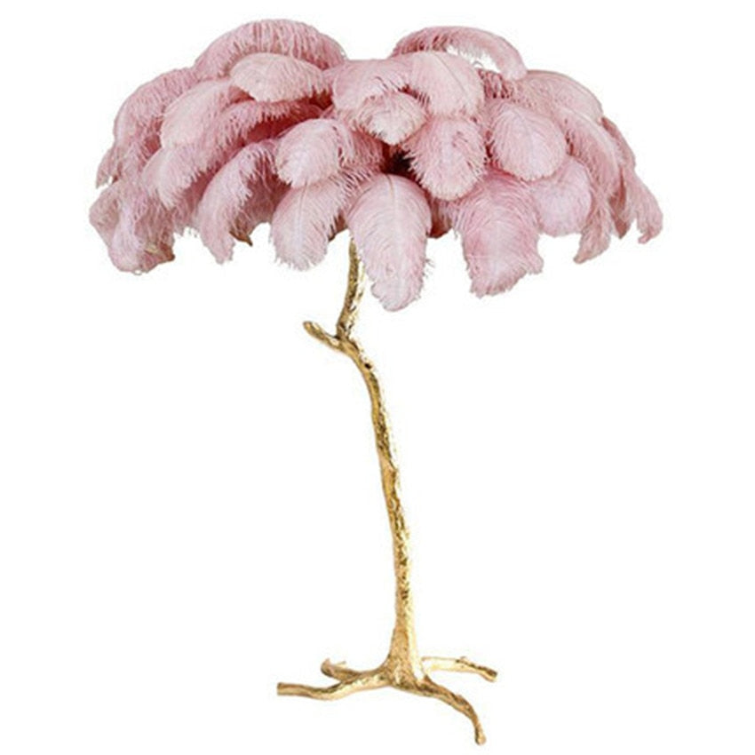 Ostrich Feather Lamp - Magical Warmth and Soft Glow for Comfort Style