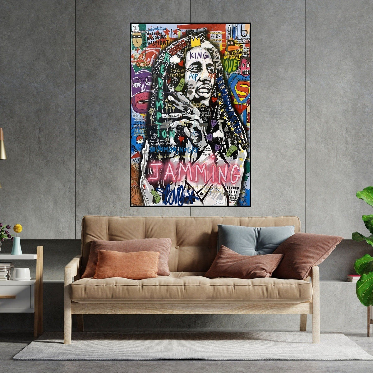 Bob Marley King of Reggae Poster Wall Art Home Decor 