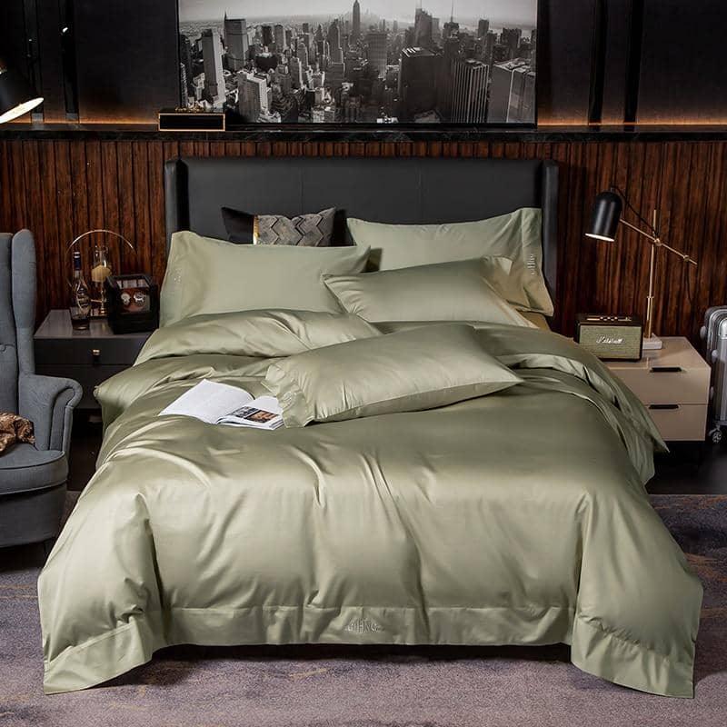 Stylish Luxury Hotel Quality Silky Egyptian Cotton King Size 4/6pcs Bedding Set