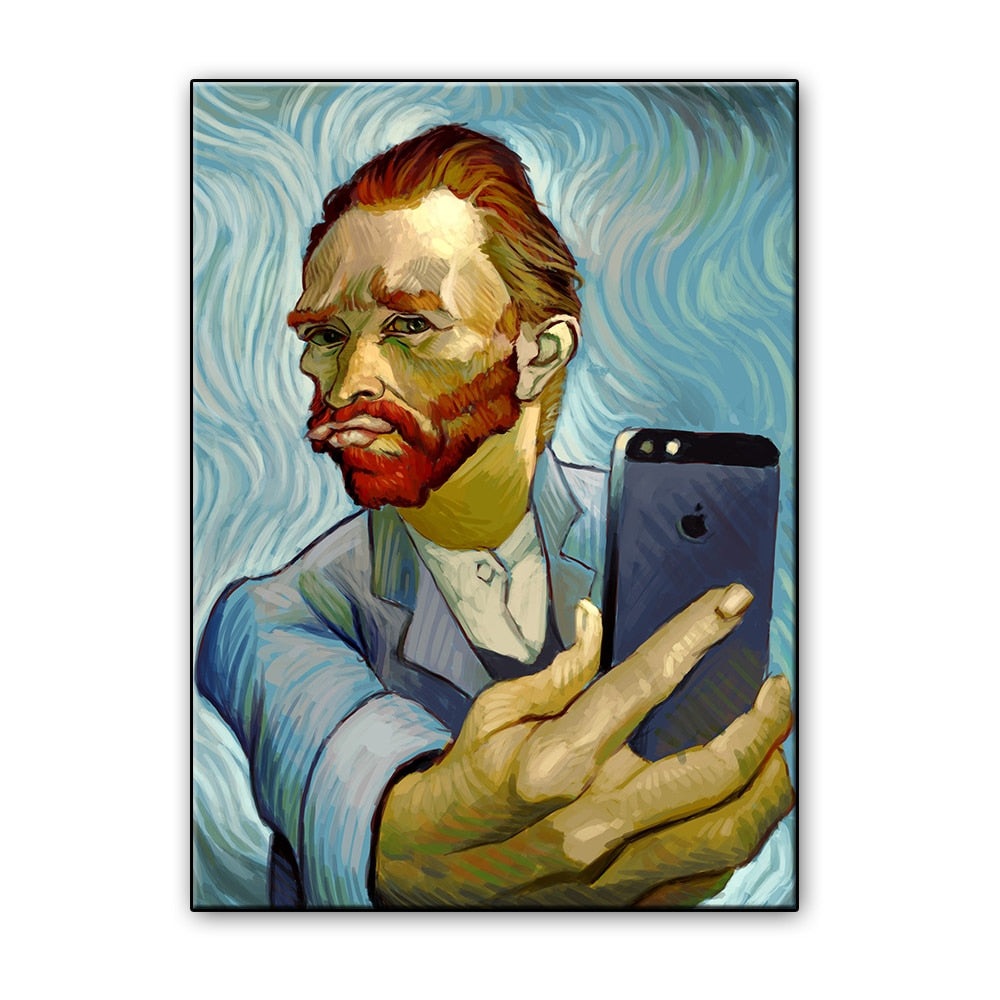 Van Gogh-Inspired Creative: Artistic Selfie